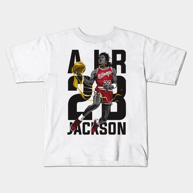 Air Jackson Kids T-Shirt by bikonatics